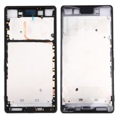 Cornice per cornice LCD alloggiamento anteriore per Sony Xperia Z3 + / Z4 (nero)