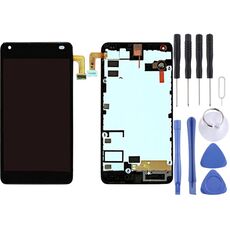 Schermo LCD TFT per Microsoft Lumia 550 Digitizer Assemblaggio completo con cornice (nero)