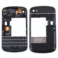 3 in 1 per BlackBerry Q10 (tastiera + cornice centrale + pannello obiettivo fotocamera alloggiamento piastra posteriore) Coperchio alloggiamento completo