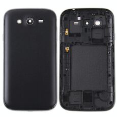 Cornice centrale per Galaxy Grand Duos / i9082 + coperchio posteriore della batteria (nero)