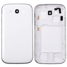 Cornice centrale per Galaxy Grand Duos / i9082 + coperchio posteriore della batteria (bianco)