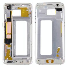 Per Galaxy S7 Edge / G935 Alloggiamento frontale Cornice per cornice LCD (argento)