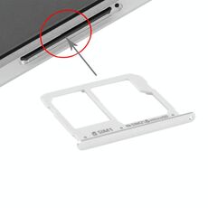 Per A3 (2016) / A3100 e A5 (2016) / A5100 e A7 (2016) / A7100 Vassoio scheda SIM e Vassoio scheda micro SD (Argento)