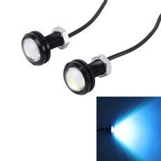 2 PCS 3W impermeabile Eagle Eye luce LED per veicoli, lunghezza cavo: 60 cm (luce blu ghiaccio)