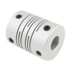 Accoppiatore di accoppiamento flessibile del motore del motore CNC (6x8mm) (argento)