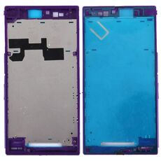 Piastra cornice cornice LCD alloggiamento anteriore per Sony Xperia Z Ultra / XL39h / C6802 (viola)