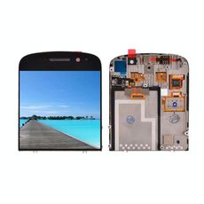Schermo LCD originale per BlackBerry Q10 Digitizer Assemblaggio completo con cornice (nero)