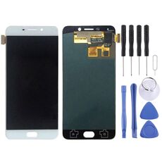 Schermo LCD OLED originale per OPPO R9 / F1 Plus con assemblaggio completo di digitalizzatore (bianco)
