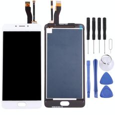 Schermo LCD TFT per Meizu M5 Note / Meilan Note 5 con digitalizzatore Full Assembly (bianco)