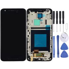 Schermo LCD e digitalizzatore assemblaggio completo con cornice per LG Nexus 5X H791 H790 (nero)