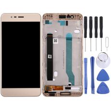 Schermo LCD OEM per Asus ZenFone 3 Max / ZC520TL / X008D Digitizer Assemblaggio completo con cornice (oro)