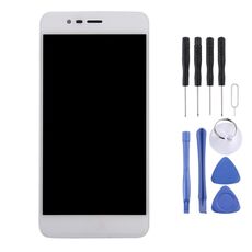 Schermo LCD OEM per Asus ZenFone 3 Max / ZC520TL / X008D Digitizer Assemblaggio completo con cornice (bianco)