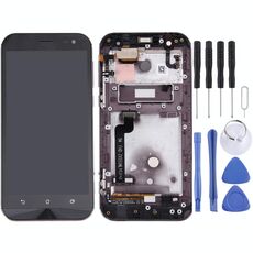 Schermo LCD OEM per ASUS ZenFone Zoom 5,5 pollici / ZX551ML Digitizer Assemblaggio completo con cornice (nero)