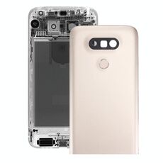 Cover posteriore in metallo con obiettivo fotocamera posteriore e pulsante per impronte digitali per LG G5 (oro)