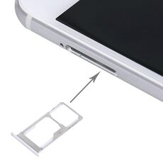 Per Meizu Pro 5 Vassoio SIM + SIM / Micro SD Card (Argento)