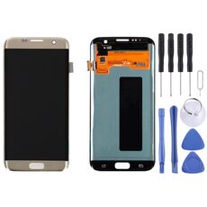 Display LCD originale + pannello touch per Galaxy S7 Edge / G9350 / G935F / G935A / G935V (oro)