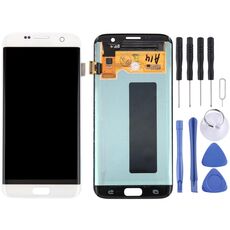 Display LCD originale + pannello touch per Galaxy S7 Edge / G9350 / G935F / G935A / G935V (bianco)
