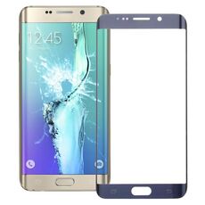 Per Galaxy S6 Edge + / G928 Lente in vetro esterno per schermo frontale (blu scuro)
