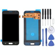 Display LCD originale + pannello touch per Galaxy J2, J200F, J200Y, J200G, J200H, J200GU (nero)