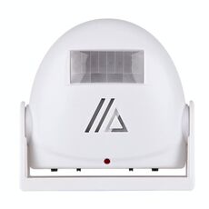 5301 Sensore di movimento a infrarossi wireless Allarme di benvenuto Campanello di avvertimento intelligente di saluto, distanza IR: 10m (bianco)