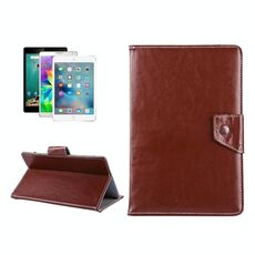Custodia protettiva in pelle per tablet da 9 pollici con struttura Crazy Horse con supporto per ONDA V891w, Ramos i9s Pro e Win8, Colorfly i898W e i898A (marrone)