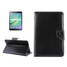 Custodia protettiva in pelle per tablet da 8 pollici Custodia protettiva con struttura Crazy Horse con supporto per Galaxy Tab S2 8.0 T715 / T710, Cube U16GT, ONDA Vi30W, Teclast P86 (nero)