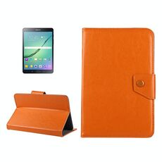 Custodia protettiva in pelle per tablet da 8 pollici Custodia protettiva con struttura Crazy Horse con supporto per Galaxy Tab S2 8.0 T715 / T710, Cube U16GT, ONDA Vi30W, Teclast P86 (arancione)