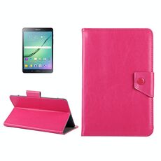 Custodia protettiva in pelle per tablet da 8 pollici Custodia protettiva con struttura Crazy Horse con supporto per Galaxy Tab S2 8.0 T715 / T710, Cube U16GT, ONDA Vi30W, Teclast P86 (Magenta)