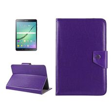Custodia protettiva in pelle per tablet da 8 pollici Custodia protettiva con struttura Crazy Horse con supporto per Galaxy Tab S2 8.0 T715 / T710, Cube U16GT, ONDA Vi30W, Teclast P86 (viola)