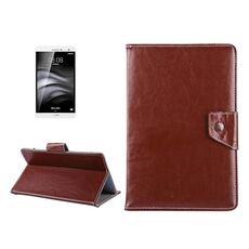 Custodia in pelle per tablet da 7 pollici Custodia protettiva con struttura a cavallo pazzo con supporto per Galaxy Tab A 7.0 (2016) / T280 e Tab 4 7.0 / T230 e Tab Q T2558, Colorfly G708, Asus ZenPad 7.0 Z370CG, Huawei MediaPad T1 7.0 / T1-701u (Marrone)