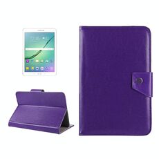 Custodia protettiva in pelle per tablet da 10 pollici Custodia protettiva con struttura Crazy Horse con supporto per Asus ZenPad 10 Z300C, Huawei MediaPad M2 10.0-A01W, Cube IWORK10 (viola)