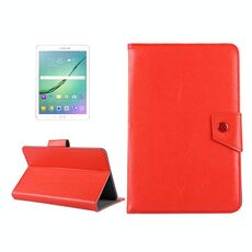 Custodia in pelle per tablet da 10 pollici Custodia protettiva in pelle con struttura a cavallo pazzo con supporto per Asus ZenPad 10 Z300C, Huawei MediaPad M2 10.0-A01W, Cube IWORK10 (rosso)
