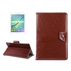 Custodia protettiva in pelle per tablet da 10 pollici Custodia protettiva con struttura Crazy Horse con supporto per Asus ZenPad 10 Z300C, Huawei MediaPad M2 10.0-A01W, Cube IWORK10 (marrone)