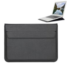 Custodia universale in pelle PU stile busta con supporto per notebook ultrasottile Tablet PC 15,4 pollici, dimensioni: 39x28x1,5 cm (nero)