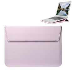 Custodia universale in pelle PU stile busta con supporto per notebook ultrasottile Tablet PC 15,4 pollici, dimensioni: 39x28x1,5 cm (rosa)
