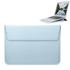 Custodia universale in pelle PU stile busta con supporto per notebook ultrasottile Tablet PC 15,4 pollici, dimensioni: 39x28x1,5 cm (blu)