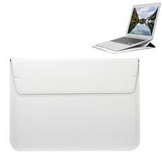 Custodia universale in pelle PU stile busta con supporto per notebook ultrasottile Tablet PC da 13,3 pollici, dimensioni: 35x25x1,5 cm (bianco)