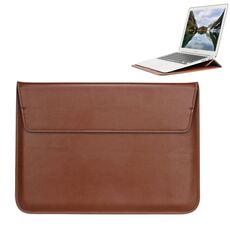 Custodia universale in pelle PU stile busta con supporto per notebook ultrasottile Tablet PC da 13,3 pollici, dimensioni: 35x25x1,5 cm (marrone)