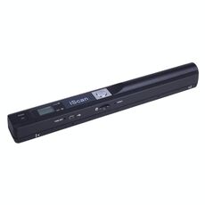 Scanner palmare Documento mobile ISCAN01 con display a LED, sensore di immagine di contatto A4 (nero)