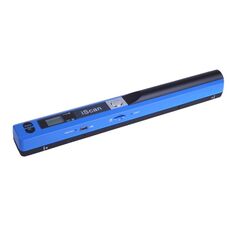 Scanner portatile Documento mobile ISCAN01 con display a LED, sensore di immagine di contatto A4 (blu)