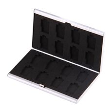 Custodia protettiva per scheda di memoria 16 in 1 per 16 schede TF (argento)