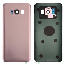 Cover posteriore batteria per Galaxy S8 / G950 con copriobiettivo fotocamera e adesivo (oro rosa)
