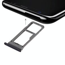 Vassoio scheda SIM per Galaxy S8 + vassoio micro SD (nero)