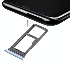 Vassoio scheda SIM per Galaxy S8 + vassoio micro SD (blu)