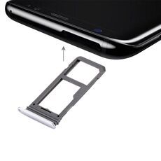 Per vassoio scheda SIM Galaxy S8 + vassoio micro SD (argento)