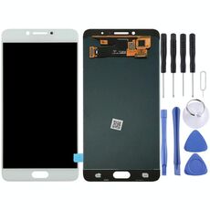 Schermo LCD originale per Galaxy C7 Pro / C7010 con assemblaggio completo di digitalizzatore (bianco)