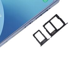 Vassoio scheda SIM + Vassoio scheda micro SD per Galaxy J3 (2017) SIM singola / J330 e J5 (2017) SIM singola / J530 e J7 (2017) SIM singola / J730 (Nero)