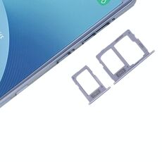 Vassoio scheda SIM + Vassoio scheda micro SD per Galaxy J3 (2017) SIM singola / J330 e J5 (2017) SIM singola / J530 e J7 (2017) SIM singola / J730 (blu)