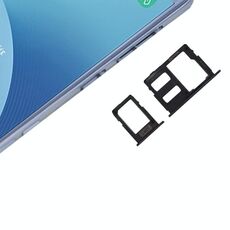 Vassoio scheda SIM + Vassoio scheda micro SD per Galaxy J3 (2017) SIM singola / J330 e J5 (2017) SIM singola / J530 e J7 (2017) SIM singola / J730 (Nero)