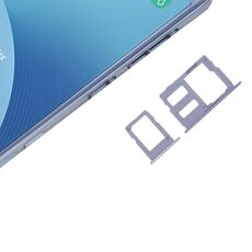 Per Galaxy J3 (2017) SIM singola / J330 e J5 (2017) SIM singola / J530 e J7 (2017) Vassoio per scheda SIM singola / J730 + Vassoio per scheda Micro SD (blu)